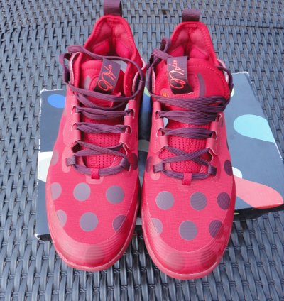 Adidas Harden Red Polka Dot Futurenatural Sneakers Sz 8