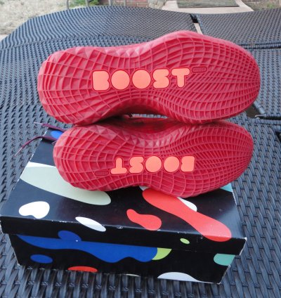 Adidas Harden Red Polka Dot Futurenatural Sneakers Sz 8