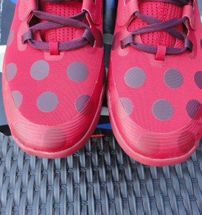 Adidas Harden Red Polka Dot Futurenatural Sneakers Sz 8