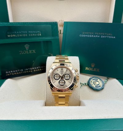 Rolex Daytona Yellow Gold Champagne Dial Yellow Gold Bracelet 126508 Unworn 2024