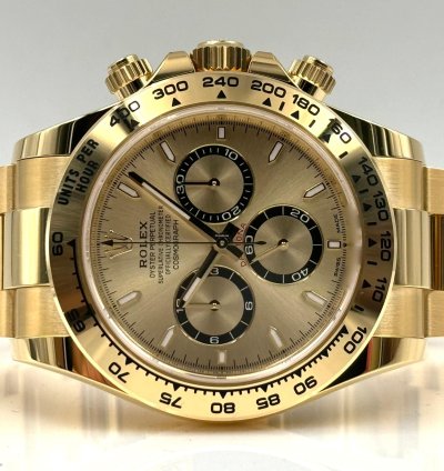 Rolex Daytona Yellow Gold Champagne Dial Yellow Gold Bracelet 126508 Unworn 2024