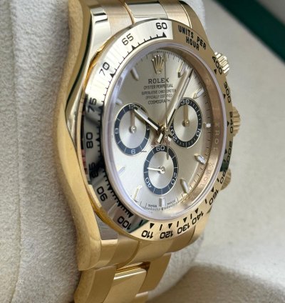 Rolex Daytona Yellow Gold Champagne Dial Yellow Gold Bracelet 126508 Unworn 2024