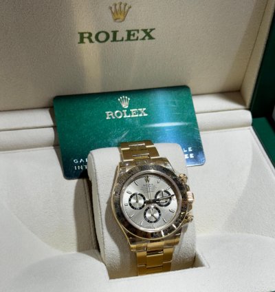 Rolex Daytona Yellow Gold Champagne Index Dial 126508 New 2024