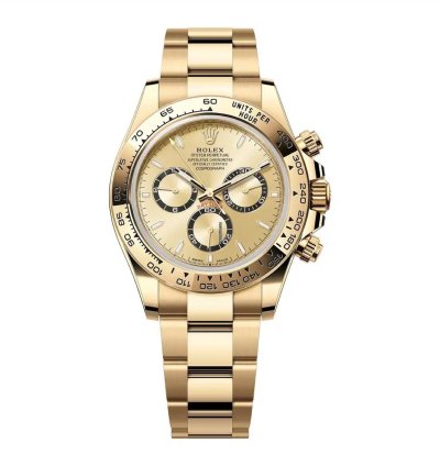 Rolex Daytona Yellow Gold Champagne Index Dial 126508 New 2024