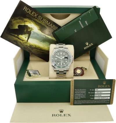 Rolex Submariner Date Hulk New 2011 Full Sticker On Full Set Lc 160