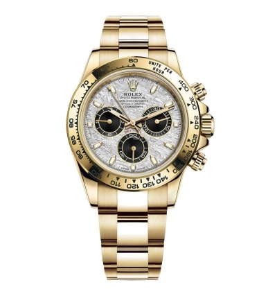 Rolex Daytona Yellow Gold Cosmograph Daytona 40 Watch - Meteorite And Black Dial - Oyster 116508