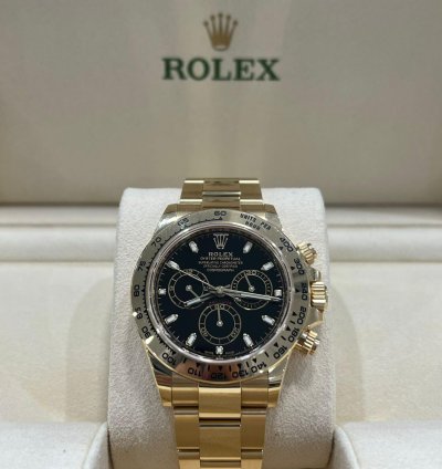 Rolex Daytona Yellow Gold Daytona Black Dial 2022 Unworn 116508 Box And Papers