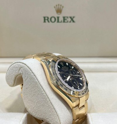 Rolex Daytona Yellow Gold Daytona Black Dial 2022 Unworn 116508 Box And Papers