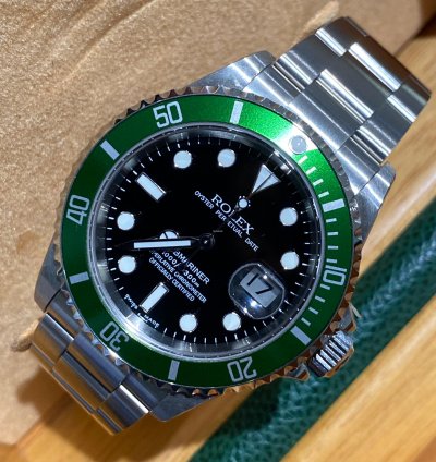 Rolex Submariner Date Kermit Fat Four Nos Serial F4