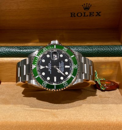 Rolex Submariner Date Kermit Fat Four Nos Serial F4