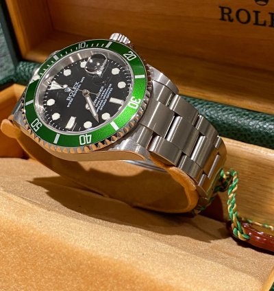 Rolex Submariner Date Kermit Fat Four Nos Serial F4