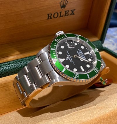 Rolex Submariner Date Kermit Fat Four Nos Serial F4