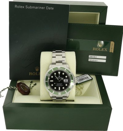 Rolex Submariner Date Kermit Full Sticker On Full Set 2010