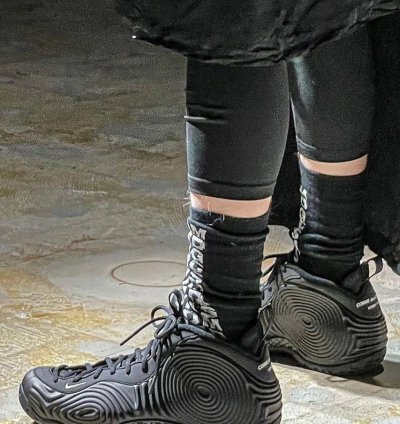 Nike Comme Des Garcons Foamposite Black