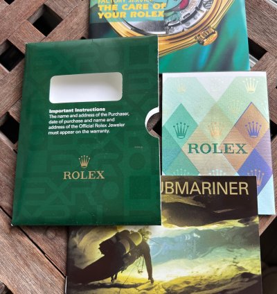 Rolex Submariner Date Kermit Nos Fat Four Mk1 Full Set Sticker 16610lv
