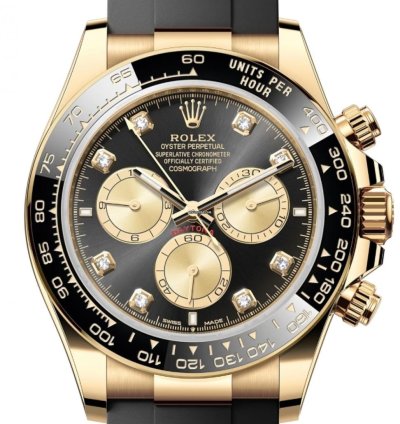 Rolex Daytona Yellow Gold Oysterflex Black Diamond 126518ln Unworn 2024