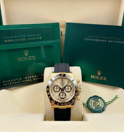 Rolex Daytona Yellow Gold Oysterflex Champagne 126518ln Unworn 2024