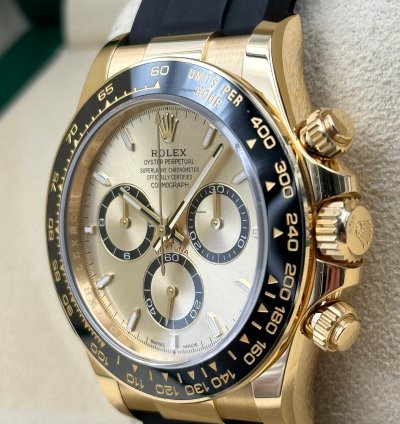 Rolex Daytona Yellow Gold Oysterflex Champagne 126518ln Unworn 2024
