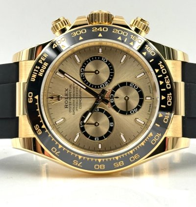 Rolex Daytona Yellow Gold Oysterflex Champagne 126518ln Unworn 2024