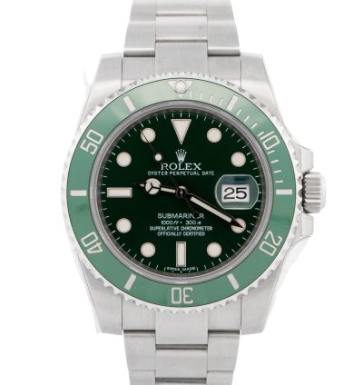 Rolex Submariner Date Papers New Old Stock Stickered Rolex Submariner Date Hulk Green 116610 Lv Box