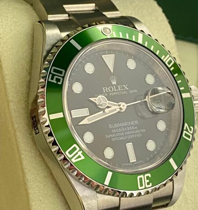 Rolex Submariner Date Rrr Bezel Green New Stickers