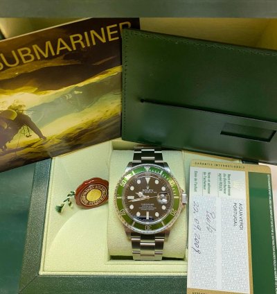 Rolex Submariner Date Rrr Bezel Green New Stickers