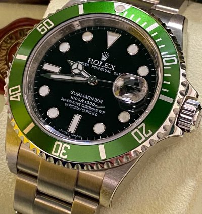 Rolex Submariner Date Rrr Bezel Green New Stickers