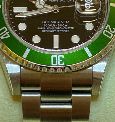 Rolex Submariner Date Rrr Bezel Green New Stickers