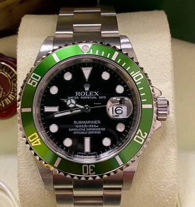 Rolex Submariner Date Rrr Bezel Green New Stickers