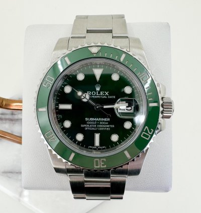 Rolex Submariner Date Stainless Steel Green Dial Hulk