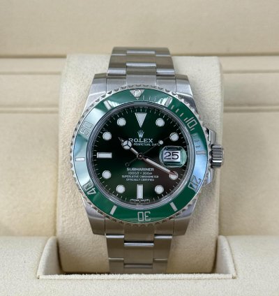 Rolex Submariner Date Stainless Steel Green Dial Hulk