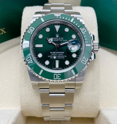Rolex Submariner Date Unworn 2020 Submariner Date 40mm 116610lv Stainless Steel Hulk Green Dial Green Bezel