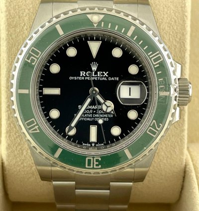 Rolex Submariner Date Unworn 2021 Submariner 126610lv Kermit Black Dial With Box And Papers 41mm