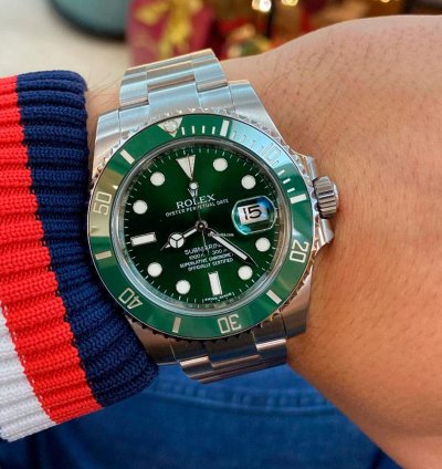 Rolex Submariner Date Verde Hulk - Nos Con Plastiche Fullset - Ghiera Verde Ceramica - Garanzia Ita