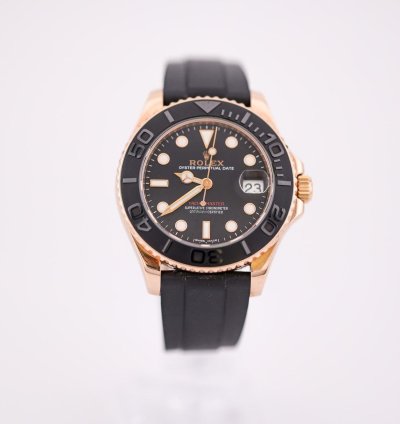 Rolex Yacht-master 37 2016 Yacht-master 37 Rose Gold Case Oysterflex Bracelet 268655 Unworn