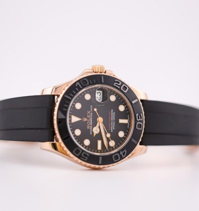 Rolex Yacht-master 37 2016 Yacht-master 37 Rose Gold Case Oysterflex Bracelet 268655 Unworn
