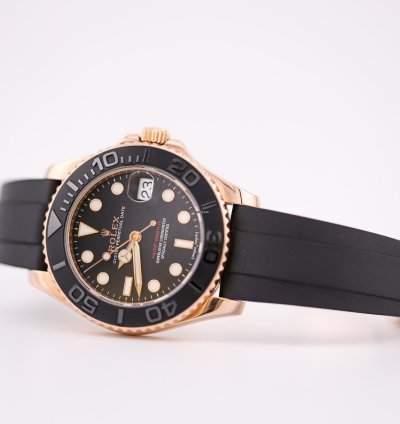 Rolex Yacht-master 37 2016 Yacht-master 37 Rose Gold Case Oysterflex Bracelet 268655 Unworn