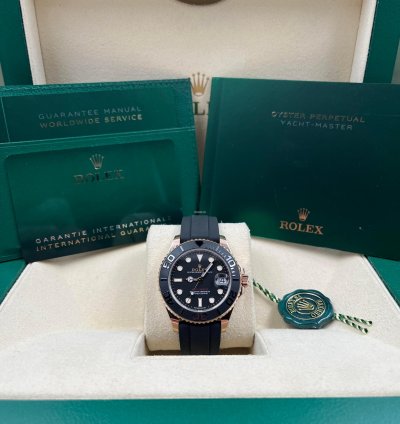 Rolex Yacht-master 37 37mm Rose Gold Oysterflex 268655 Unworn 2024