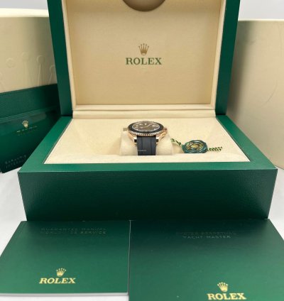 Rolex Yacht-master 37 37mm Rose Gold Oysterflex 268655 Unworn 2024