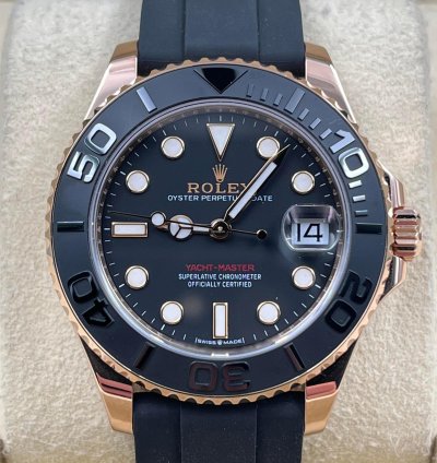 Rolex Yacht-master 37 37mm Rose Gold Oysterflex 268655 Unworn 2024