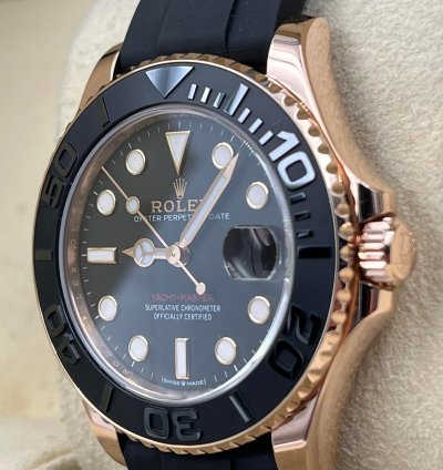 Rolex Yacht-master 37 37mm Rose Gold Oysterflex 268655 Unworn 2024