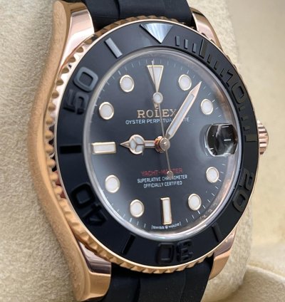 Rolex Yacht-master 37 37mm Rose Gold Oysterflex 268655 Unworn 2024
