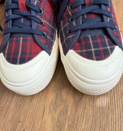 Adidas Nizza Rf Platform Red Plaid Flannel Sneakers 9