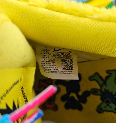 Nike Dunk Low Sb Grateful Dead Bears Opti Yellow Pre-owned