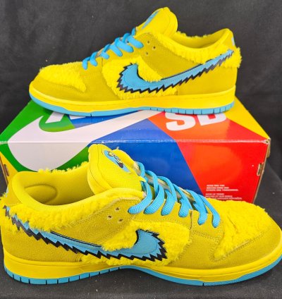 Nike Dunk Low Sb Grateful Dead Bears Opti Yellow Pre-owned