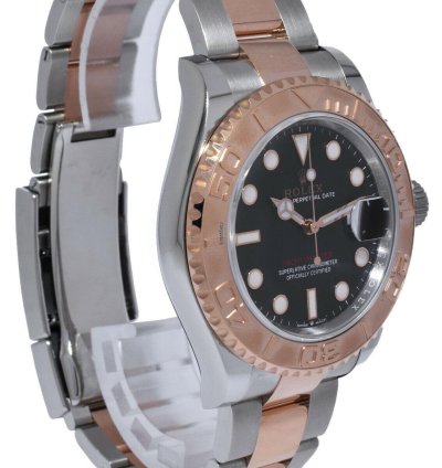 Rolex Yacht-master 40 Nos Rolex Yacht-master 40 18k Rose Gold Steel Black Dial Watch 21 126621