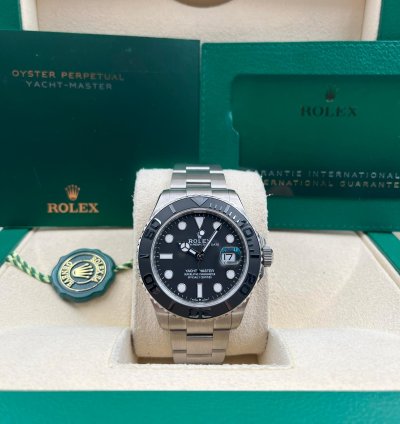 Rolex Yacht-master 42 Unworn Yacht-master 42mm Black Dial Titanium Bracelet 226627 Box Papers 2024