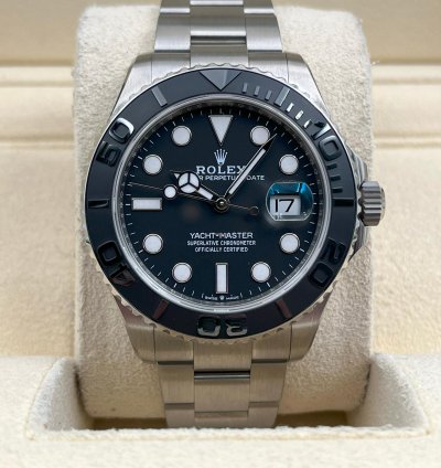 Rolex Yacht-master 42 Unworn Yacht-master 42mm Black Dial Titanium Bracelet 226627 Box Papers 2024