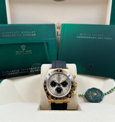 Rolex Daytona Yellow Gold Oysterflex Champagne Yml Dial 126518ln Unworn 2024