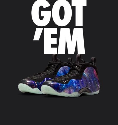 Nike Foamposite Galaxy 2025 Size 13 Confirmed